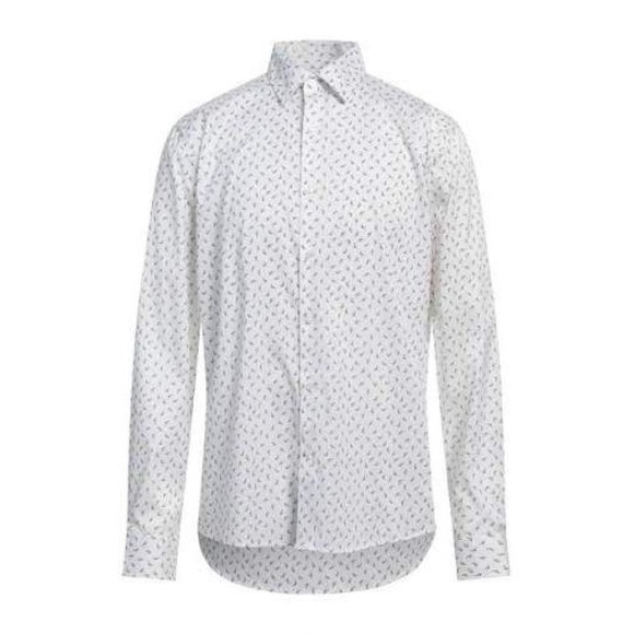 Michael Kors Other - Michael Kors Slim Fit Dress Shirt Mens White Blue Dot Print Button Down Size M